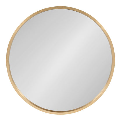 Miroir mural rond en bois Kate et Laurel Travis
