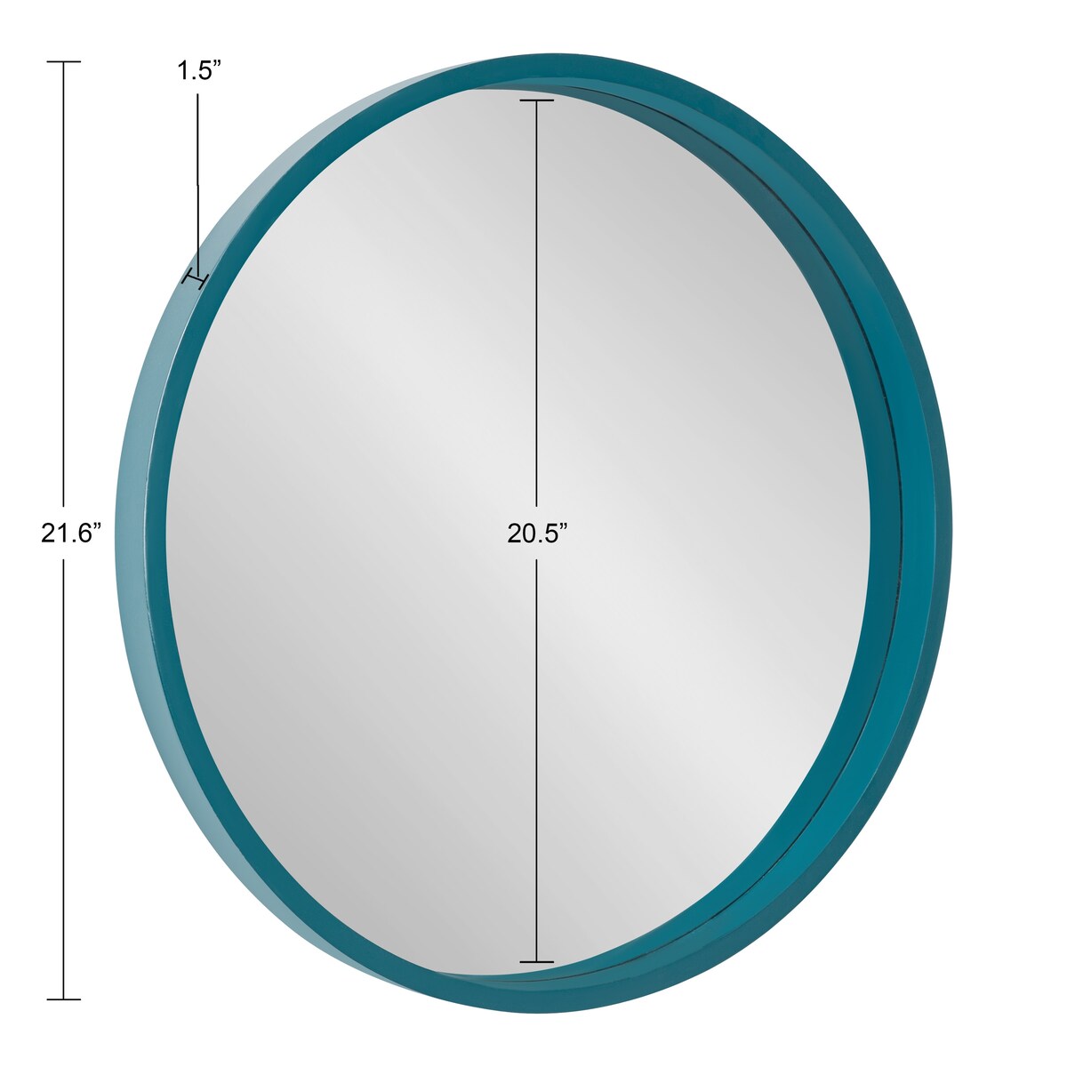 Miroir mural rond en bois Kate et Laurel Travis