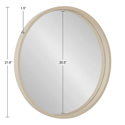 Miroir mural rond en bois Kate et Laurel Travis