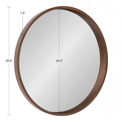 Miroir mural rond en bois Kate et Laurel Travis