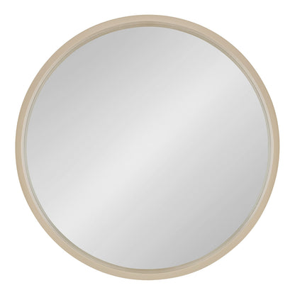 Miroir mural rond en bois Kate et Laurel Travis