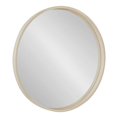 Miroir mural rond en bois Kate et Laurel Travis