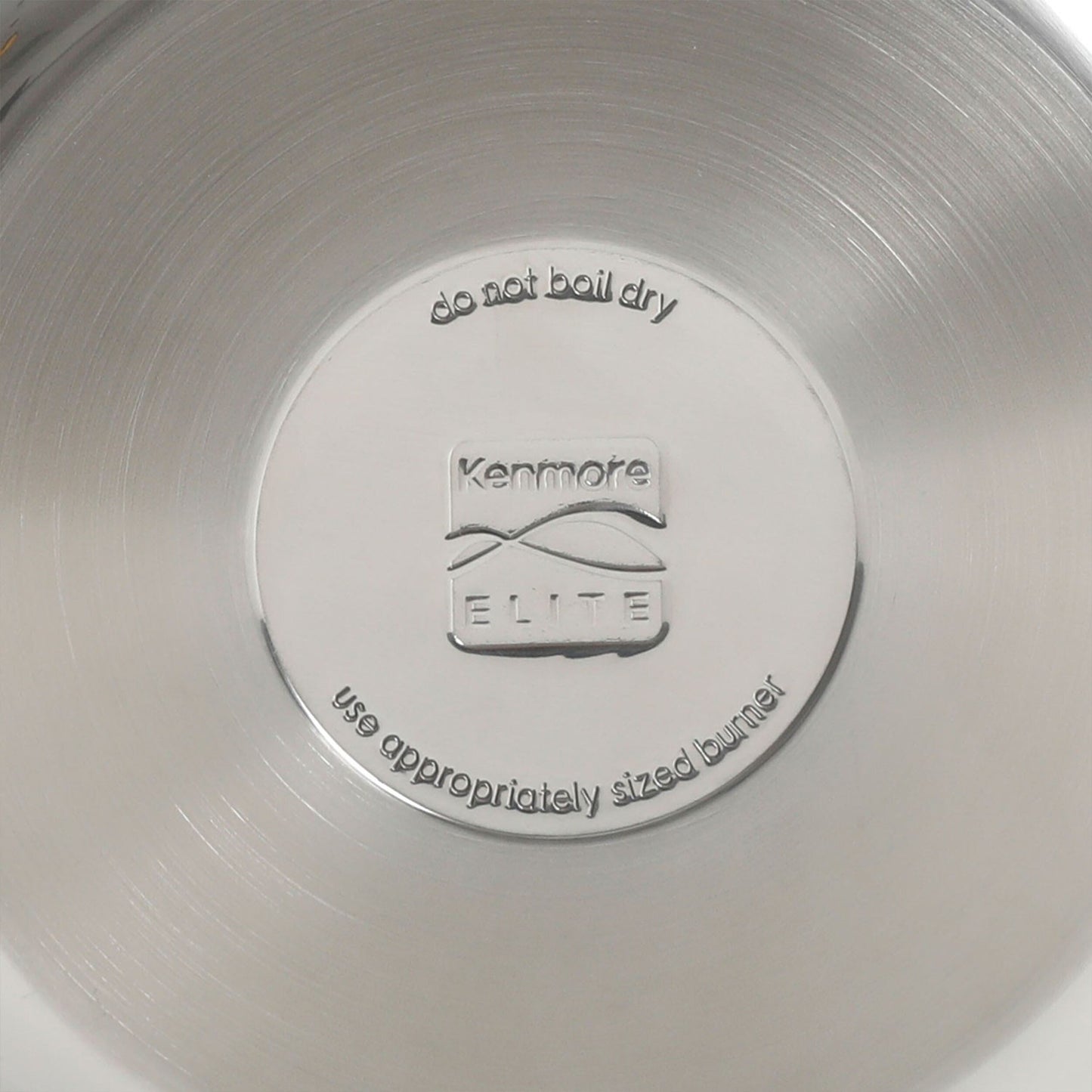 Ensemble de 10 pièces de batterie de cuisine Kenmore Elite Devon en acier inoxydable épais