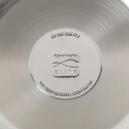 Ensemble de 10 pièces de batterie de cuisine Kenmore Elite Devon en acier inoxydable épais