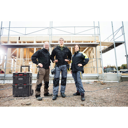 Système de rangement et d'organisation d'outils mobiles Keter Stack-n-Roll 3 pièces, boîte à outils modulaire en résine durable