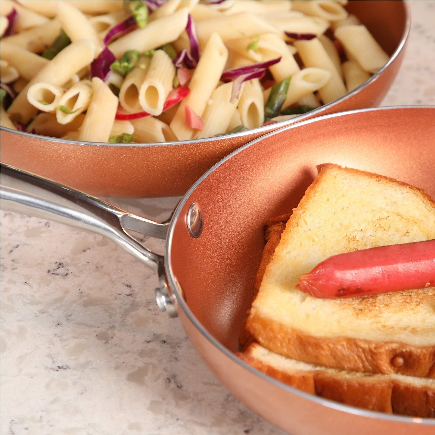 Ensemble de 12/30 pièces de batterie de cuisine antiadhésive à induction Kitchen Academy