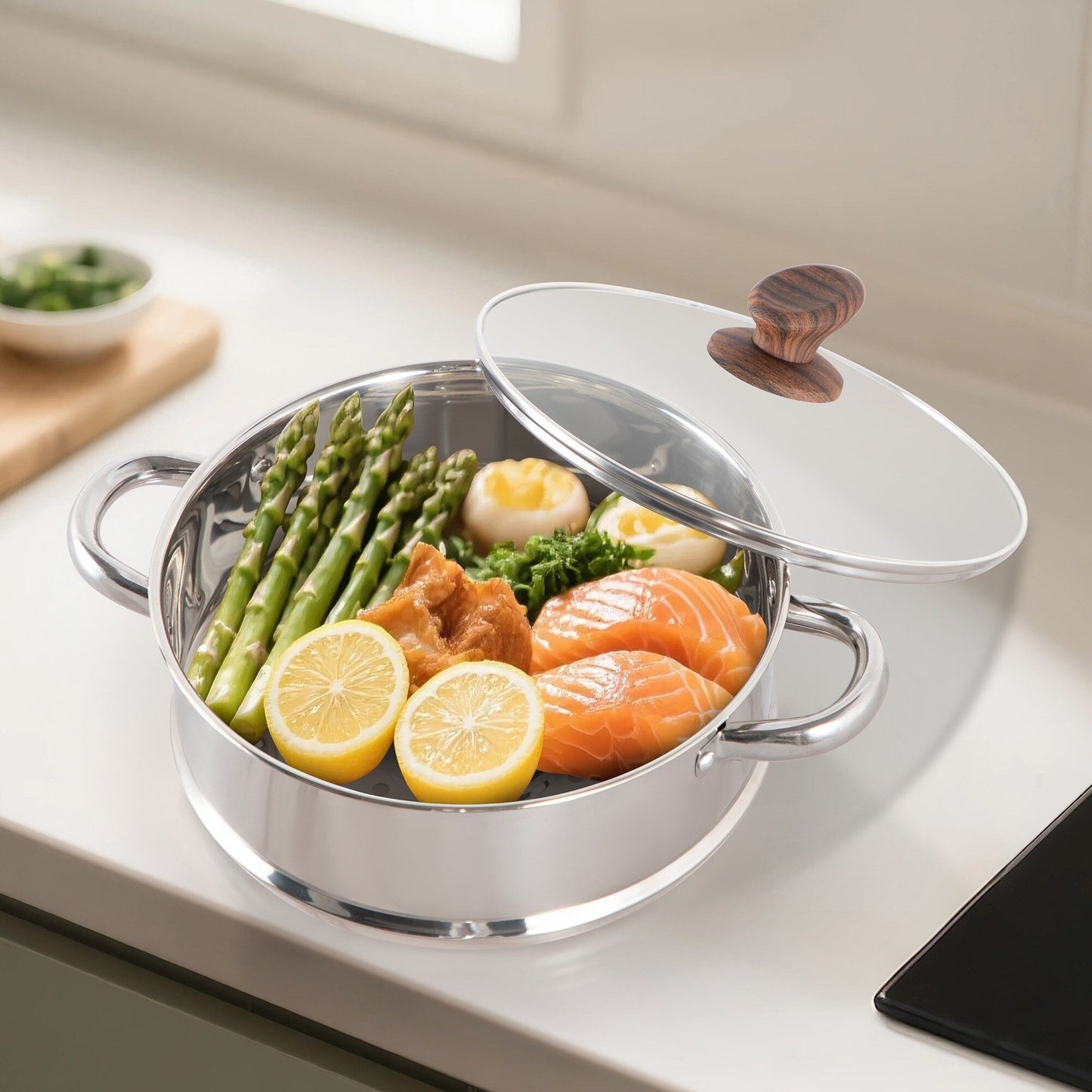 Batterie de cuisine en granit, ensemble de casseroles antiadhésives, ensemble de 12/15/30 pièces