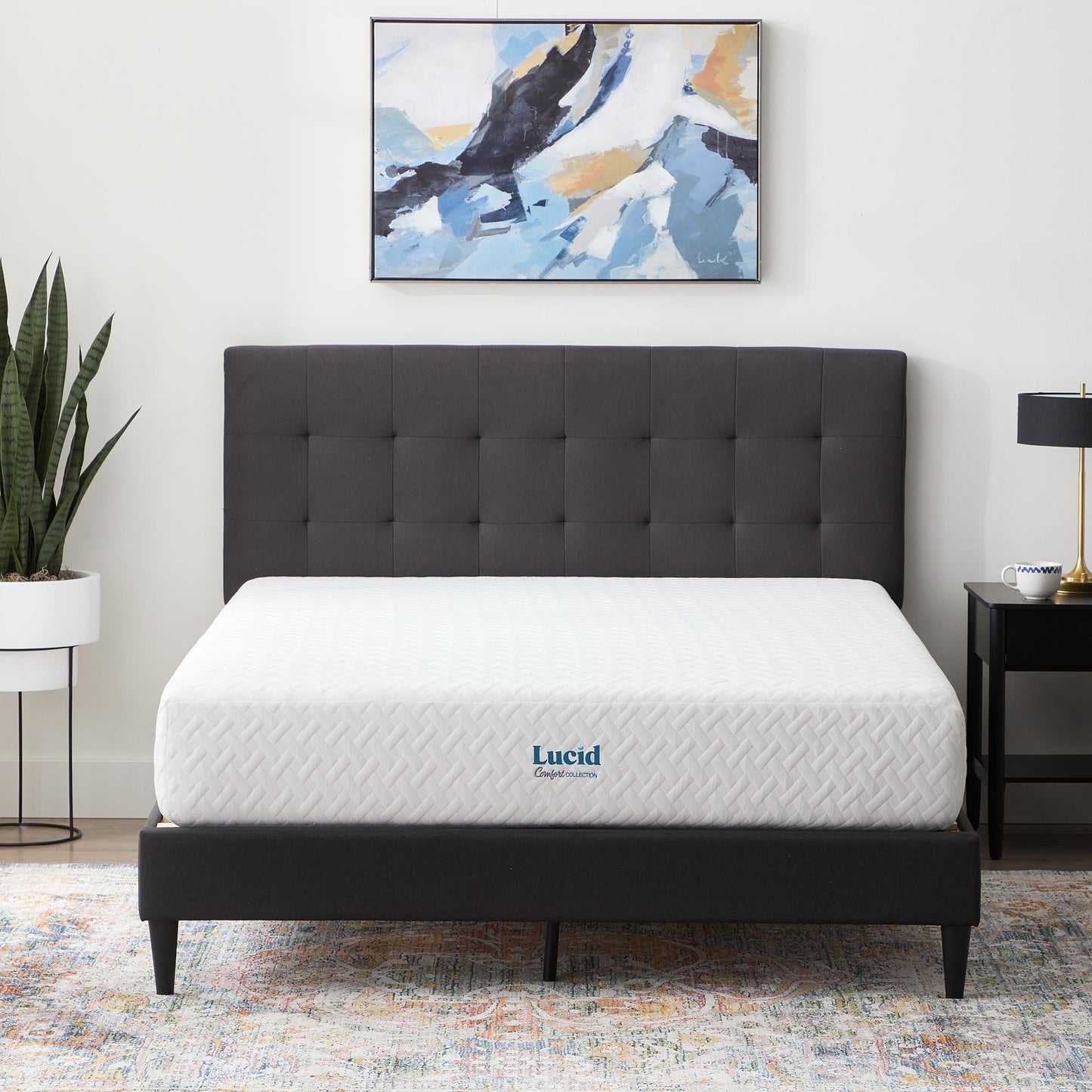 Matelas Lucid Firm en mousse à mémoire de forme et gel de 25 cm