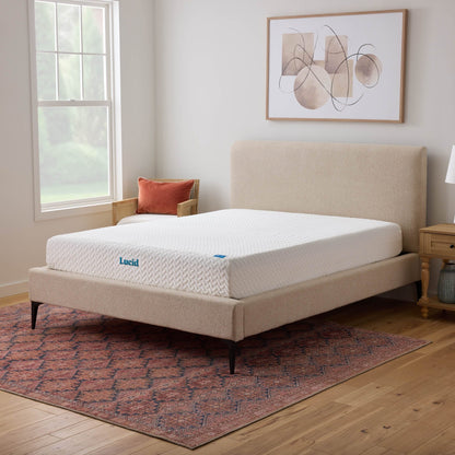 Matelas de luxe Lucid en mousse à mémoire de forme et gel de 25 cm