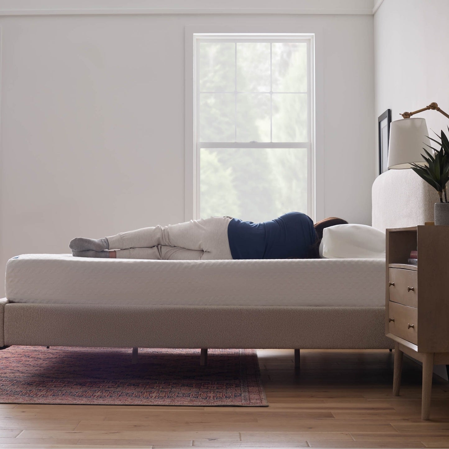 Matelas de luxe Lucid en mousse à mémoire de forme et gel de 25 cm