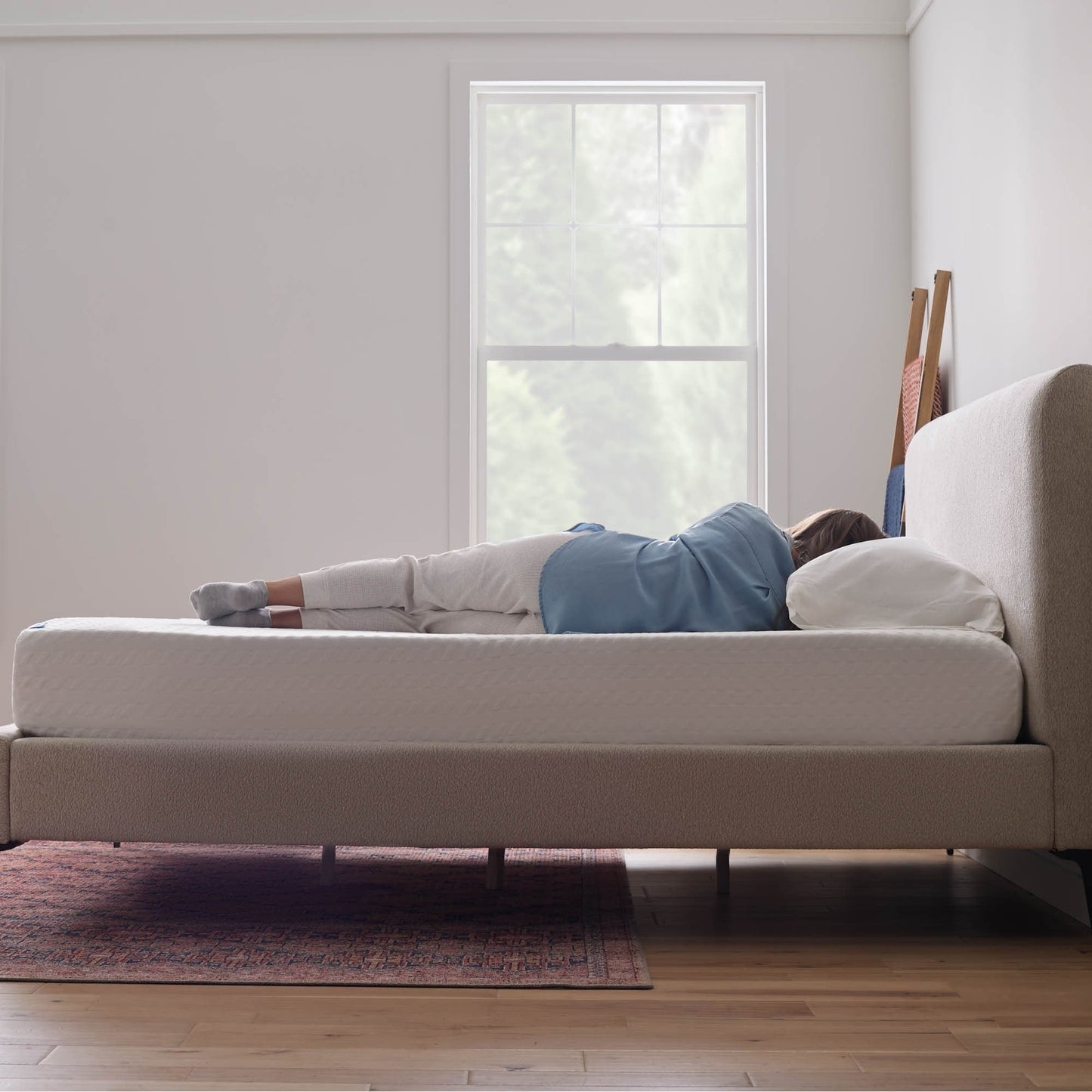 Matelas de luxe Lucid en mousse à mémoire de forme et gel de 25 cm
