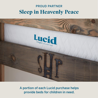 Matelas Lucid 12 pouces ferme en mousse à mémoire de forme et gel