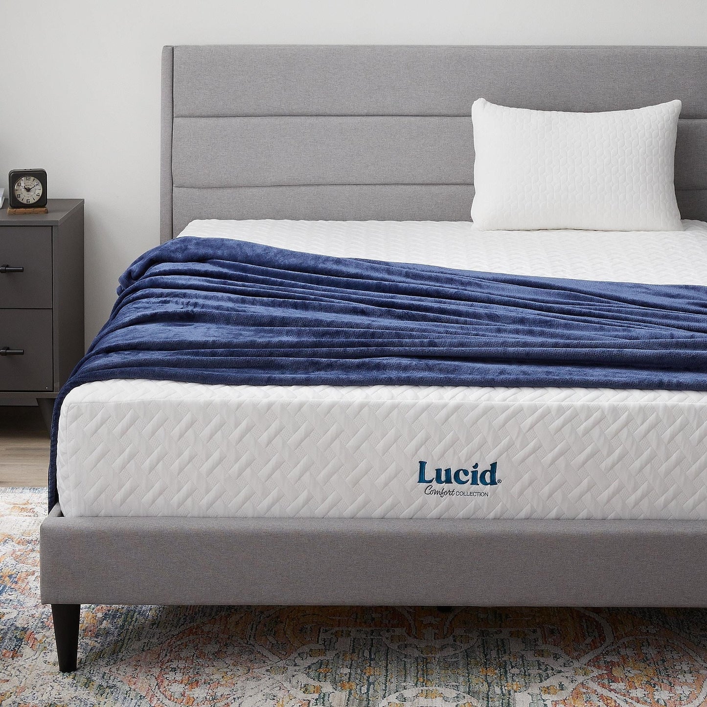 Matelas Lucid 12 pouces ferme en mousse à mémoire de forme et gel