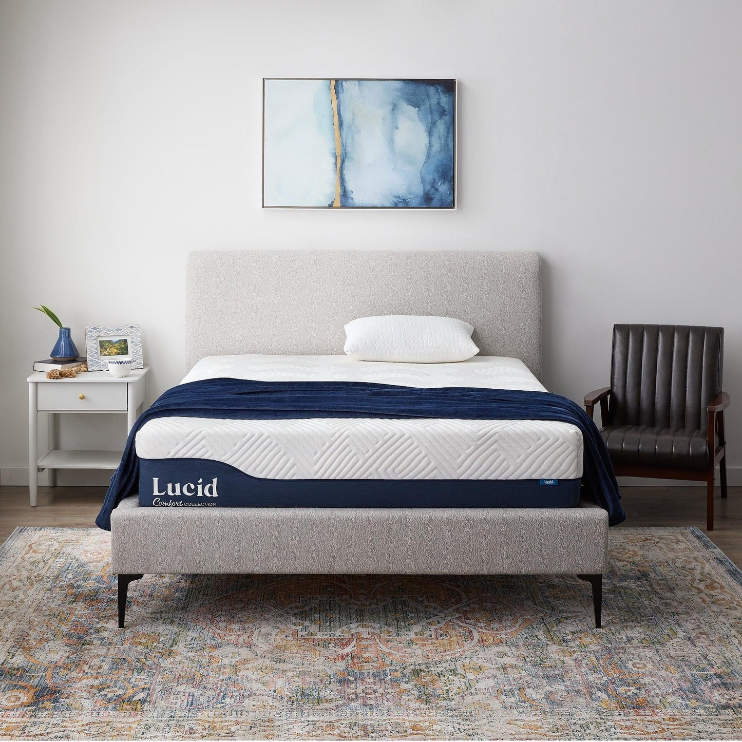 Matelas hybride Lucid de 30 cm en gel et aloe vera