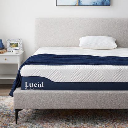 Matelas hybride Lucid de 30 cm en gel et aloe vera
