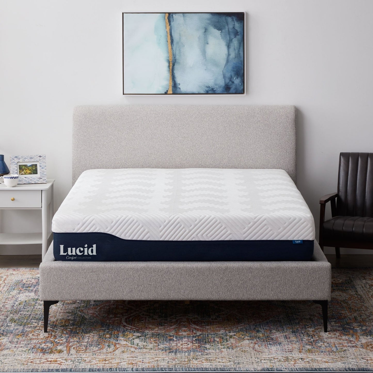 Matelas hybride Lucid de 30 cm en gel et aloe vera