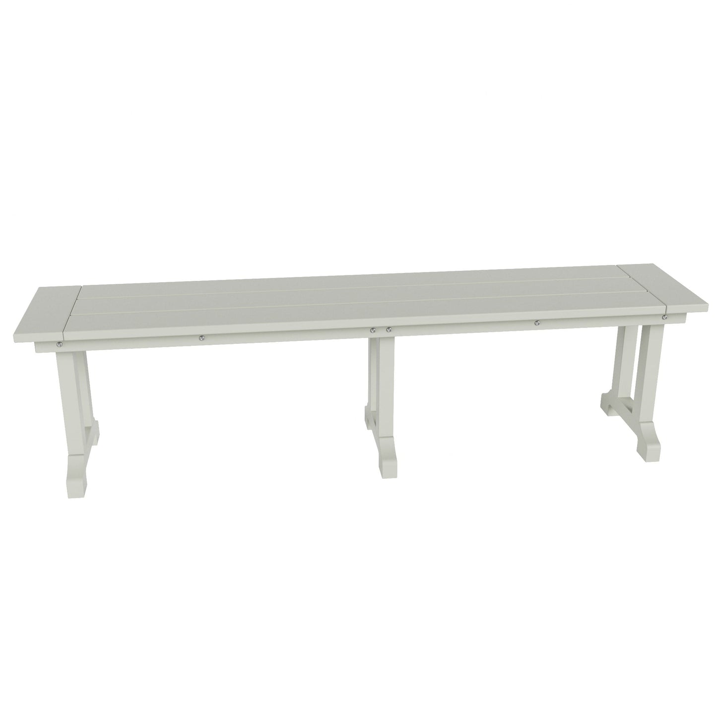 Banc de patio extérieur Polytrends Laguna HDPE résistant aux intempéries, 65 pouces
