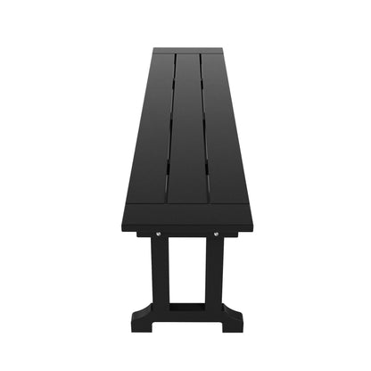 Banc de patio extérieur Polytrends Laguna HDPE résistant aux intempéries, 65 pouces