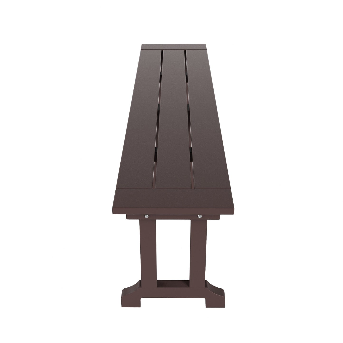 Banc de patio extérieur Polytrends Laguna HDPE résistant aux intempéries, 65 pouces