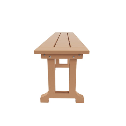 Banc de patio extérieur Polytrends Laguna HDPE résistant aux intempéries, 65 pouces