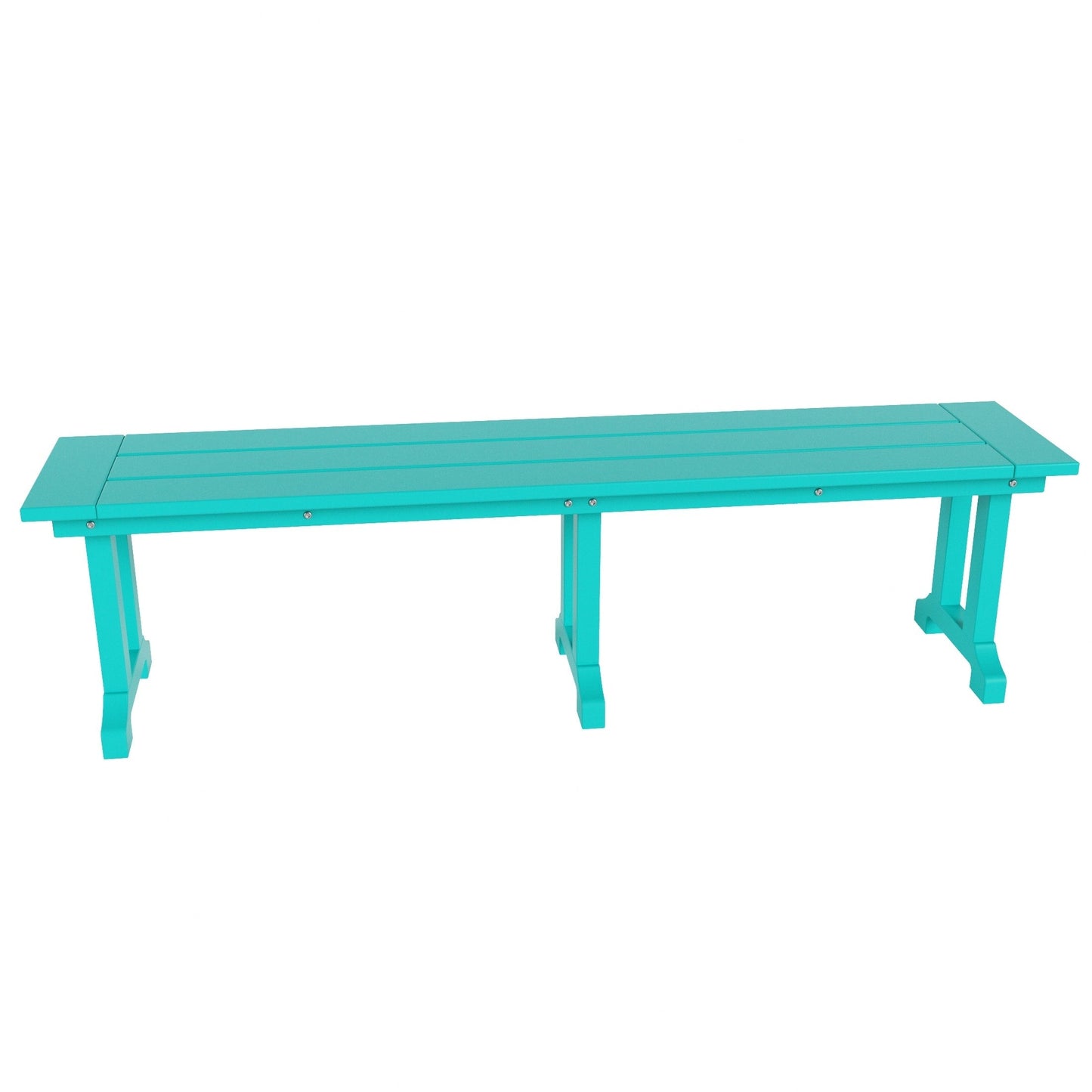 Banc de patio extérieur Polytrends Laguna HDPE résistant aux intempéries, 65 pouces