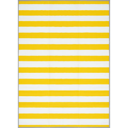 Tapis d'intérieur/extérieur à rayures de plage Lalune