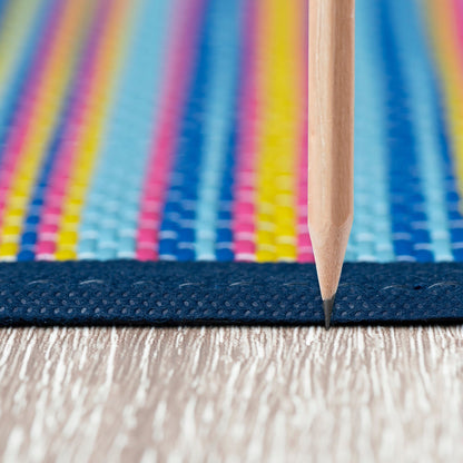 Tapis d'intérieur/extérieur à rayures de plage Lalune