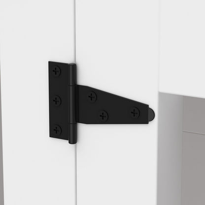 Grand meuble d'angle pour 2 chiens, cage en forme de L - 58,7 x 41,1 pouces