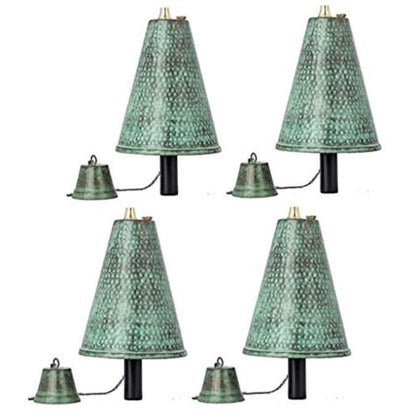 Grande torche tiki hawaïenne en forme de cône