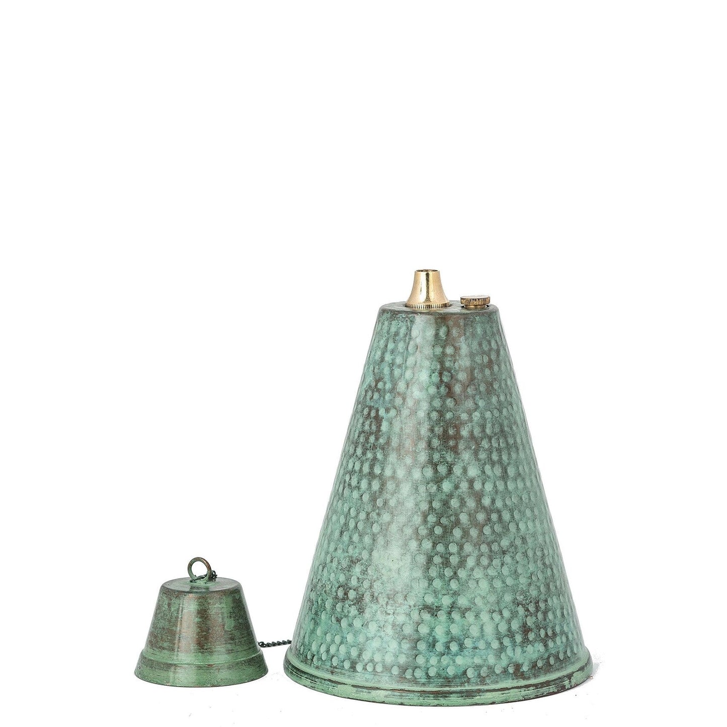 Grande torche tiki hawaïenne en forme de cône