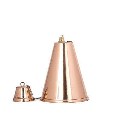 Grande torche tiki hawaïenne en forme de cône