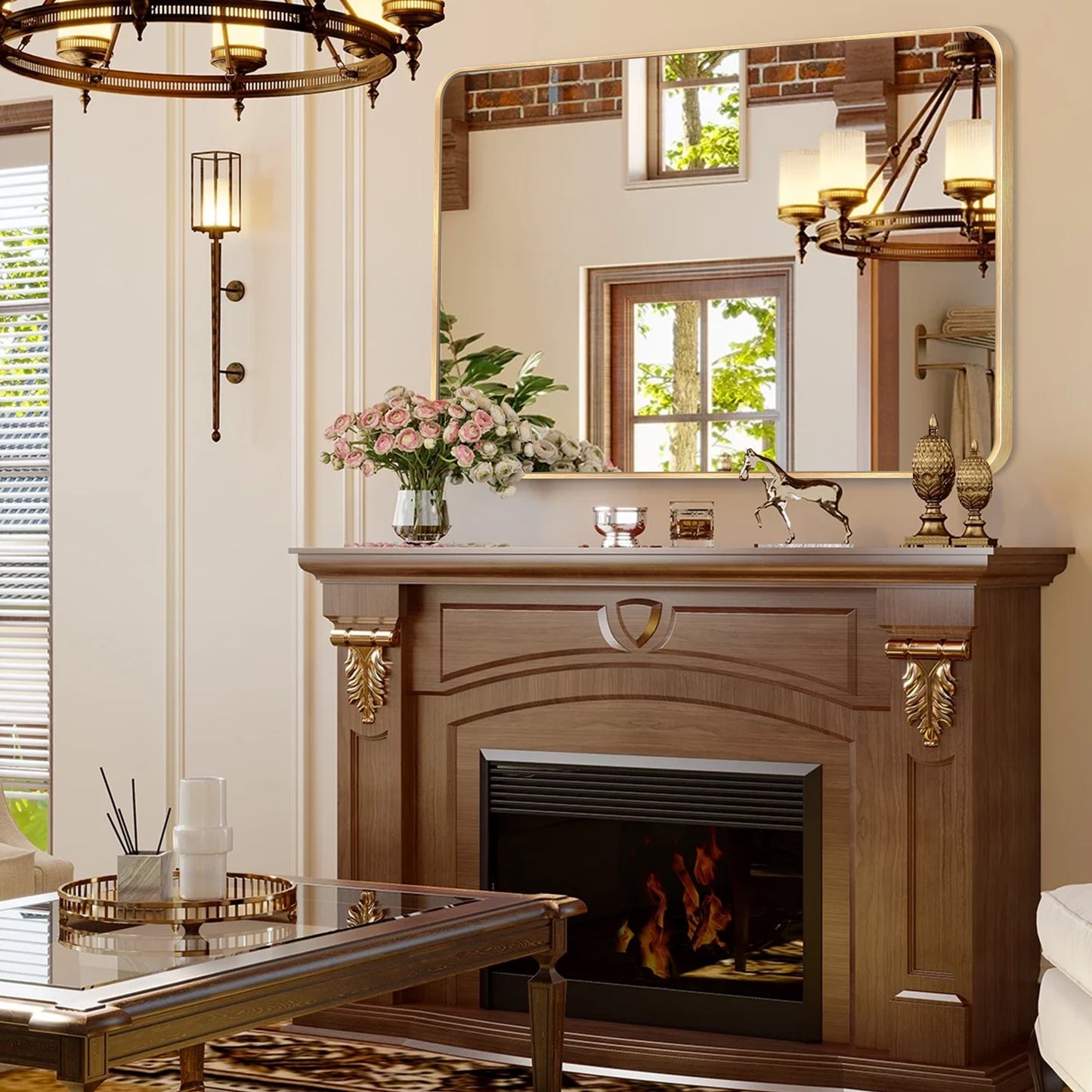 Miroir sur pied moderne pleine longueur