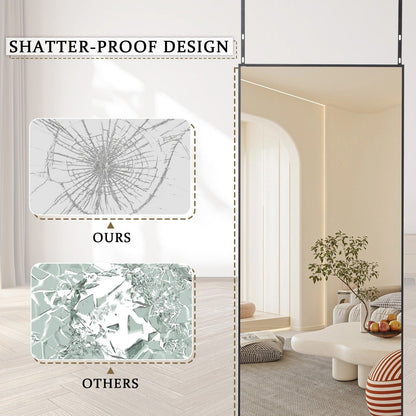 Grand miroir sur pied pleine longueur, décoration murale à suspendre