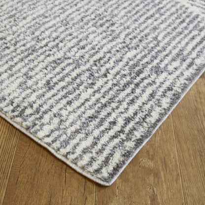 Tapis Larsen moderne à rayures variées