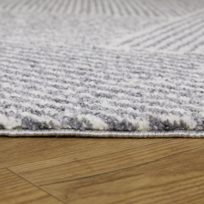 Tapis Larsen moderne à rayures variées