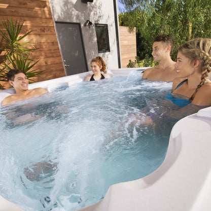 Spa Lifesmart LS450DX 7 personnes, 22 jets, 110 V, prêt à l'emploi, avec cascade