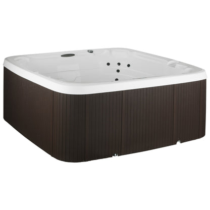 Spa Lifesmart LS450DX 7 personnes, 22 jets, 110 V, prêt à l'emploi, avec cascade
