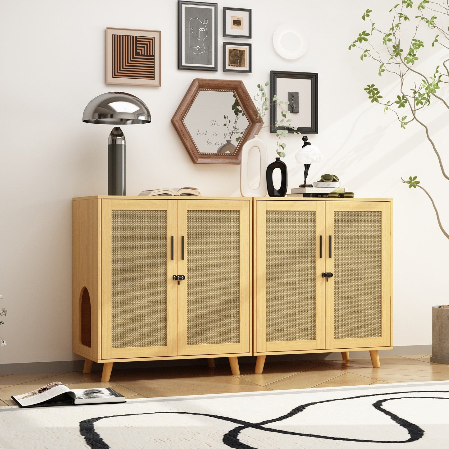 Bac à litière pour chat, meuble pour litière, table d'appoint, canapé, table