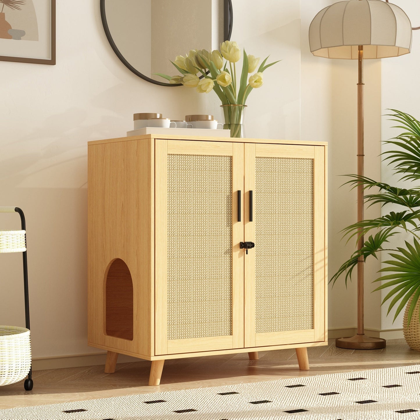 Bac à litière pour chat, meuble pour litière, table d'appoint, canapé, table