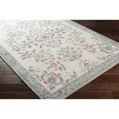 Tapis Livabliss Erin revisité, style traditionnel floral et botanique