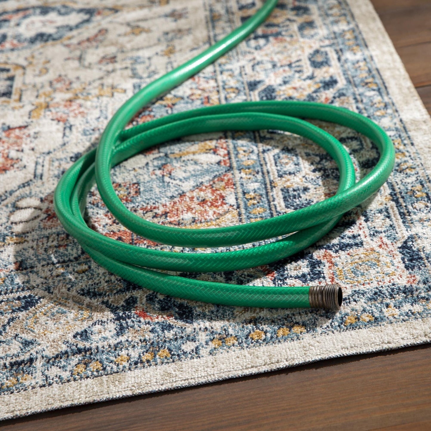 Tapis d'extérieur Livabliss Huntington Beach à médaillon traditionnel revisité