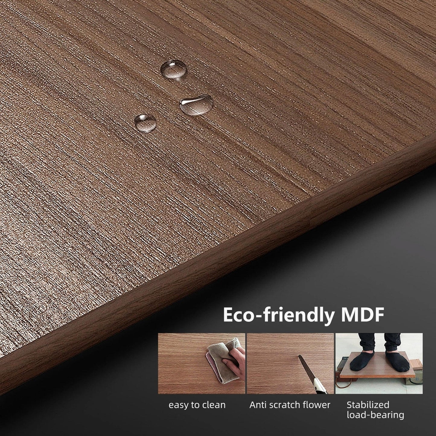 Meuble TV de style moderne du milieu du siècle avec 4 portes de rangement, compatible avec les téléviseurs jusqu'à 100 pouces, centre de divertissement pour le salon