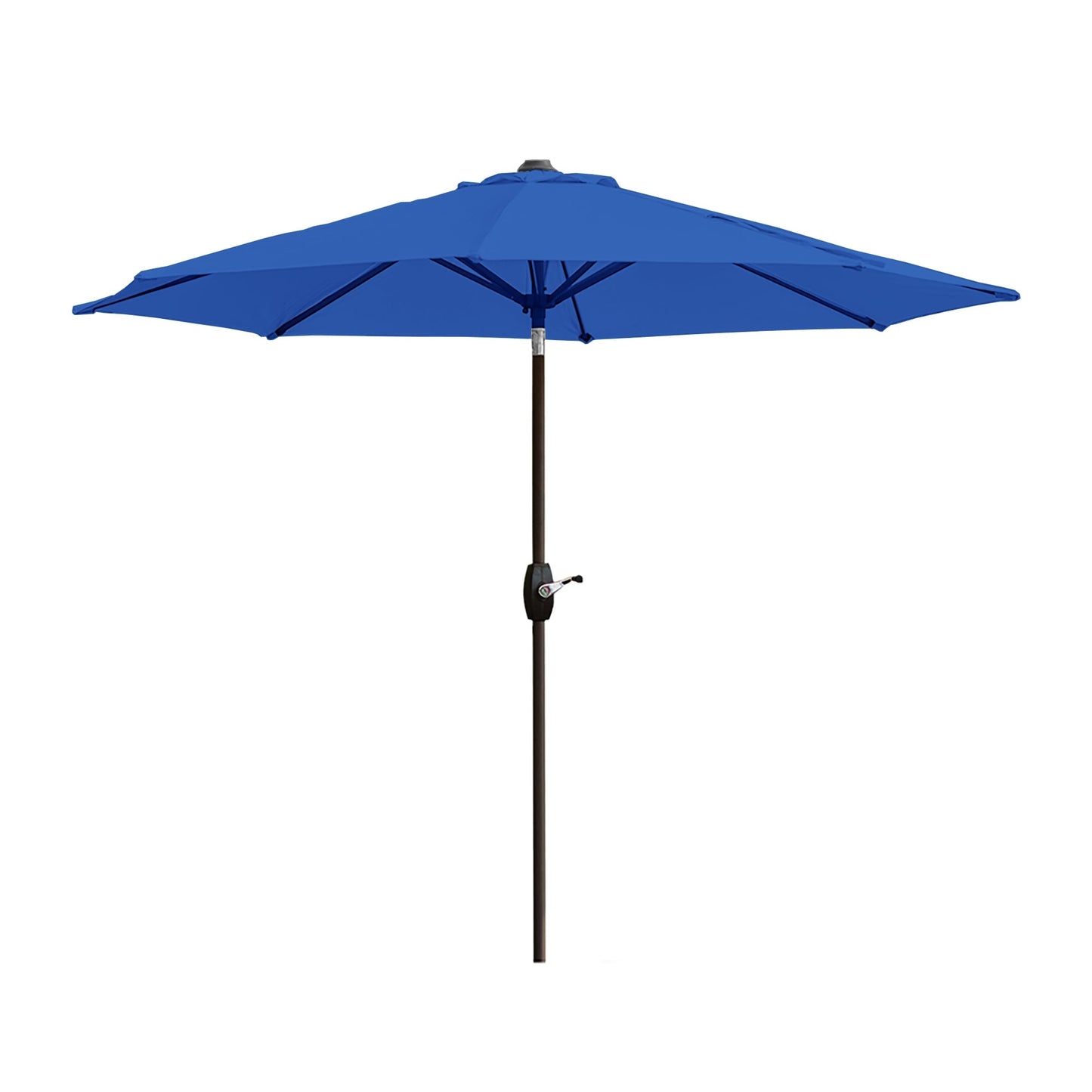 Parasol de terrasse Lopes de 2,74 m (9 pi) avec pied et support lestés finition bronze inclus