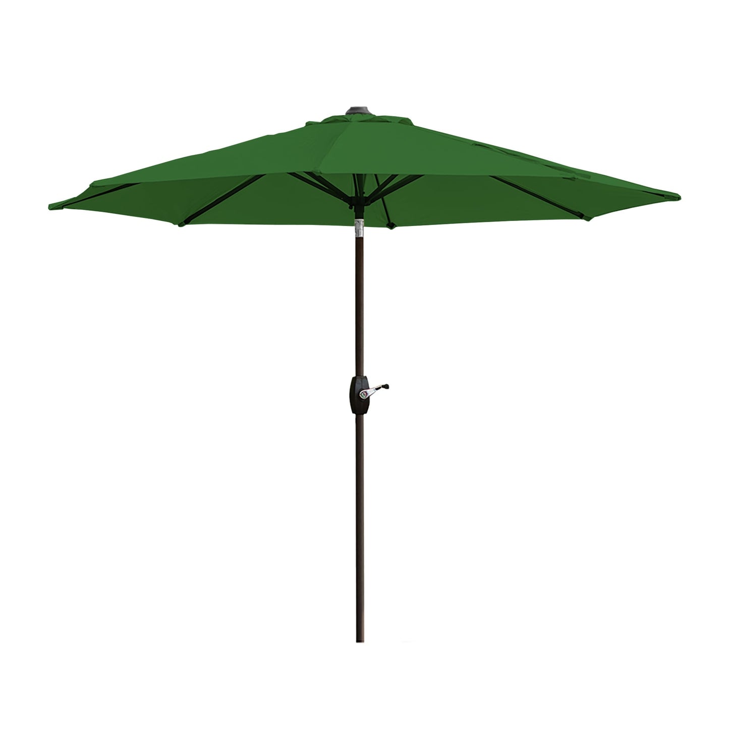Parasol de terrasse Lopes de 2,74 m (9 pi) avec pied et support lestés finition bronze inclus