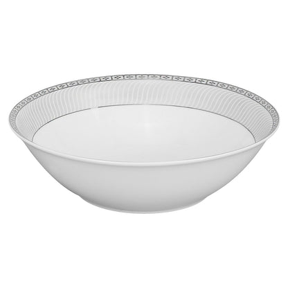 Service de table 57 pièces en porcelaine avec accents argentés Lorren Home Trends