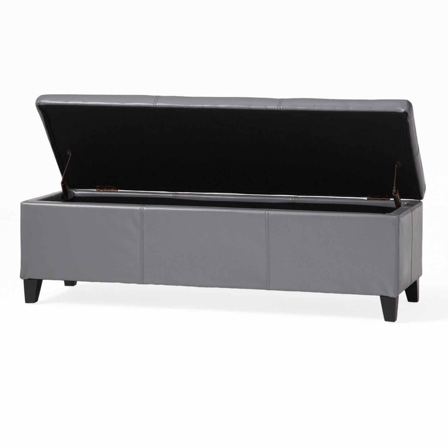 Banc de rangement Lucinda en similicuir de Christopher Knight Home - 51,25 cm L x 17,50 cm l x 16,25 cm H