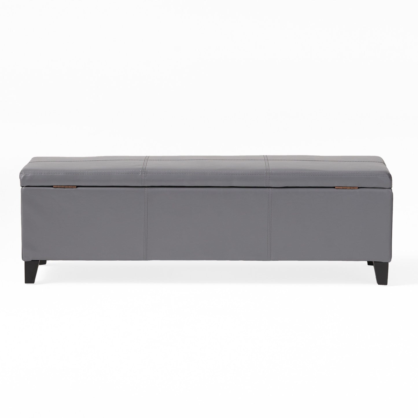 Banc de rangement Lucinda en similicuir de Christopher Knight Home - 51,25 cm L x 17,50 cm l x 16,25 cm H