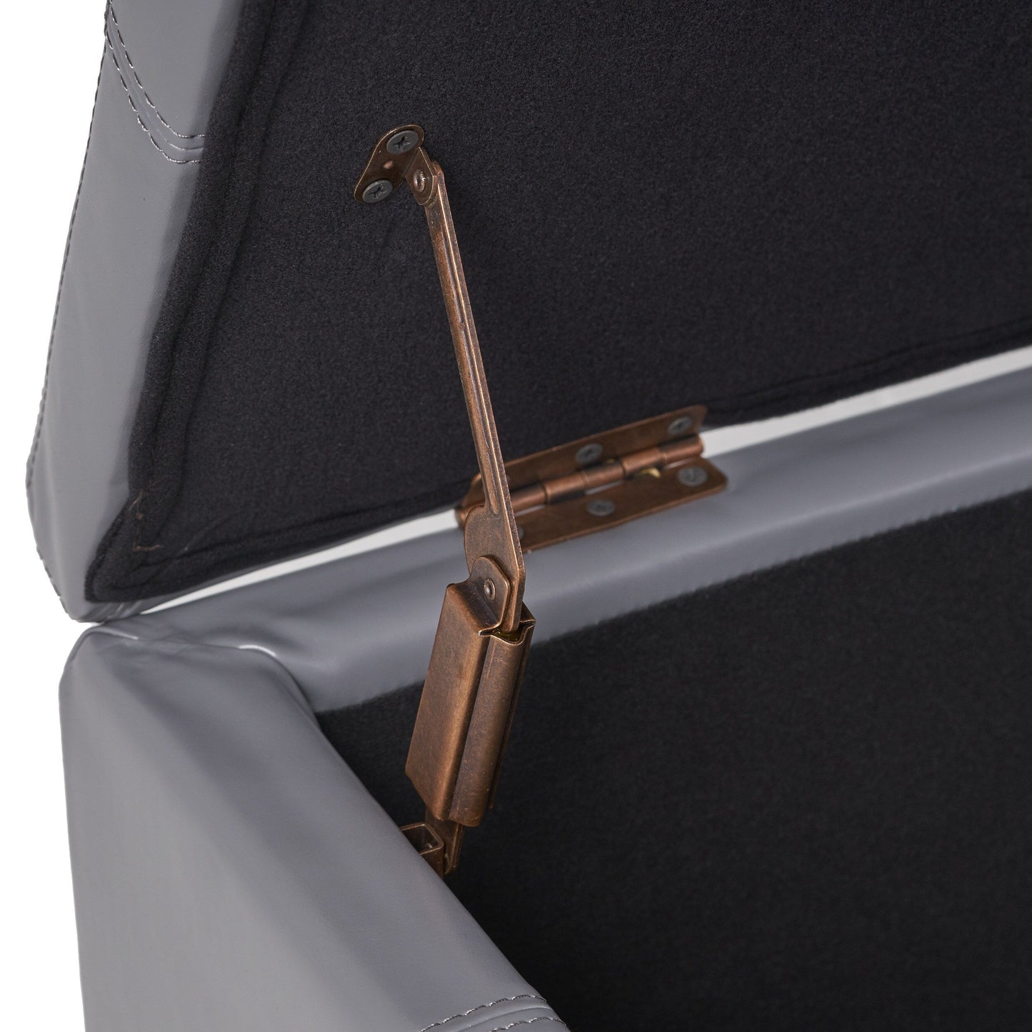 Banc de rangement Lucinda en similicuir de Christopher Knight Home - 51,25 cm L x 17,50 cm l x 16,25 cm H