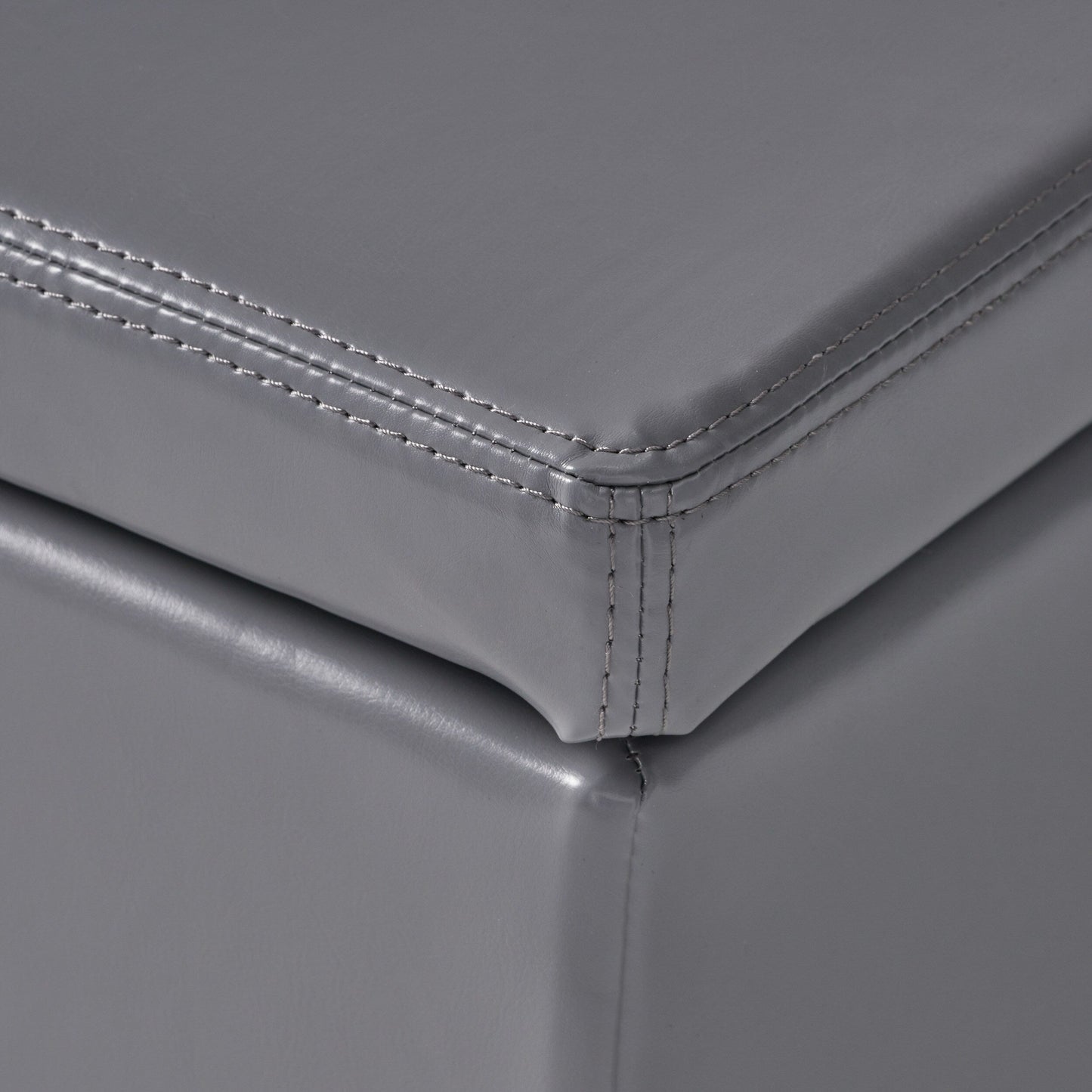 Banc de rangement Lucinda en similicuir de Christopher Knight Home - 51,25 cm L x 17,50 cm l x 16,25 cm H