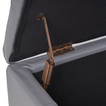 Banc de rangement Lucinda en similicuir de Christopher Knight Home - 51,25 cm L x 17,50 cm l x 16,25 cm H